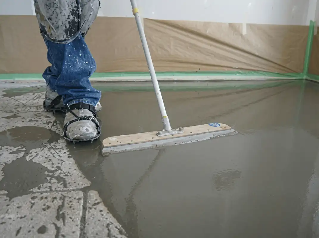 Uneven floor being professionally repaired in Louisville, KY