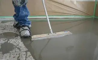 Uneven floor being professionally repaired in Louisville, KY